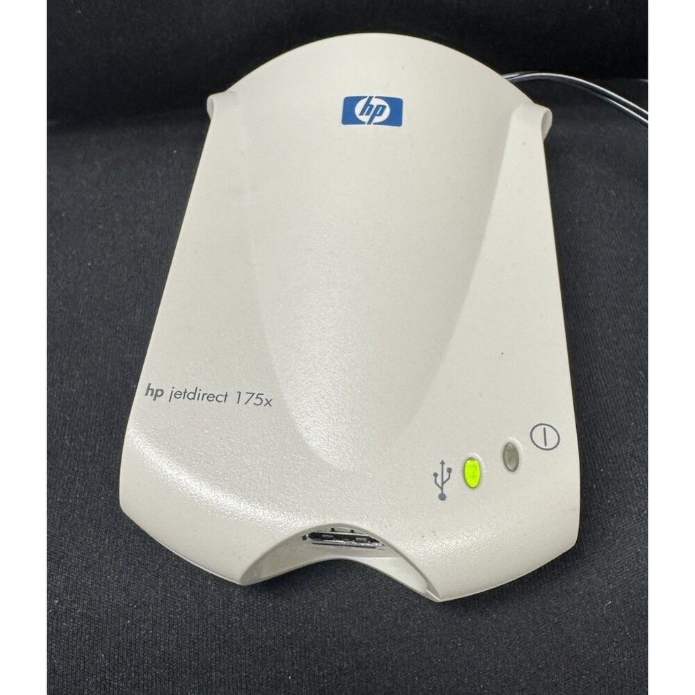 HP JetDirect 175X External Print Server- J6035C Powers On Power Supply Included